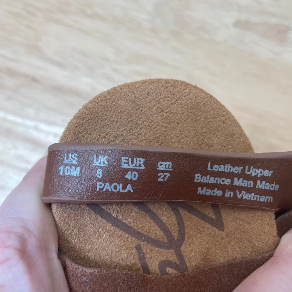 Zodiac Paola Women's Brown Suede Strappy Wedge Sandals Size 10M - Picture 8 of 11